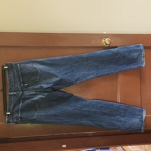 This is a pair of Levi's jeans green tab